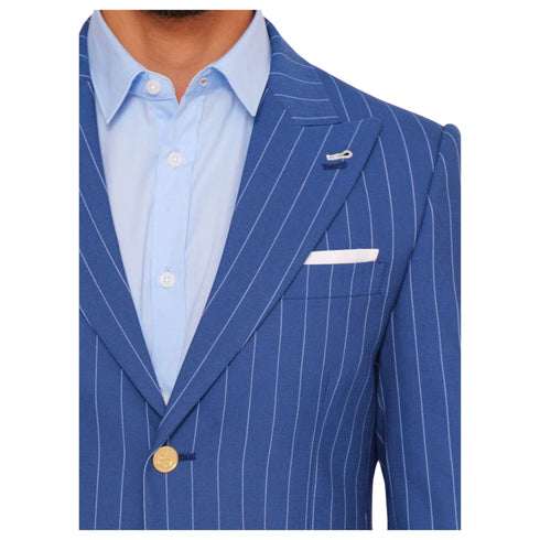 Giacca Uomo monopetto petto a lancia Blu chiaro Daniele Alessandrini- Francavilla Moda